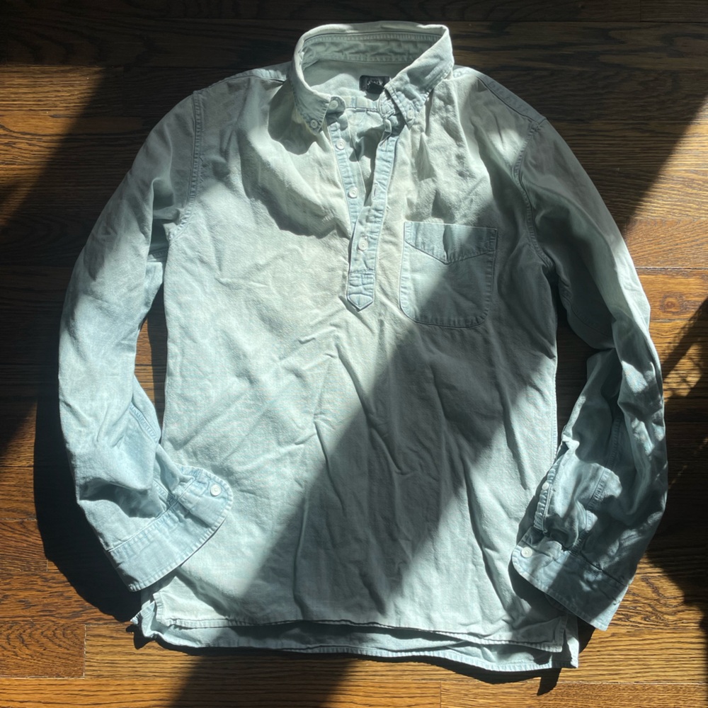 Super soft Jcrew chambray popover shirt